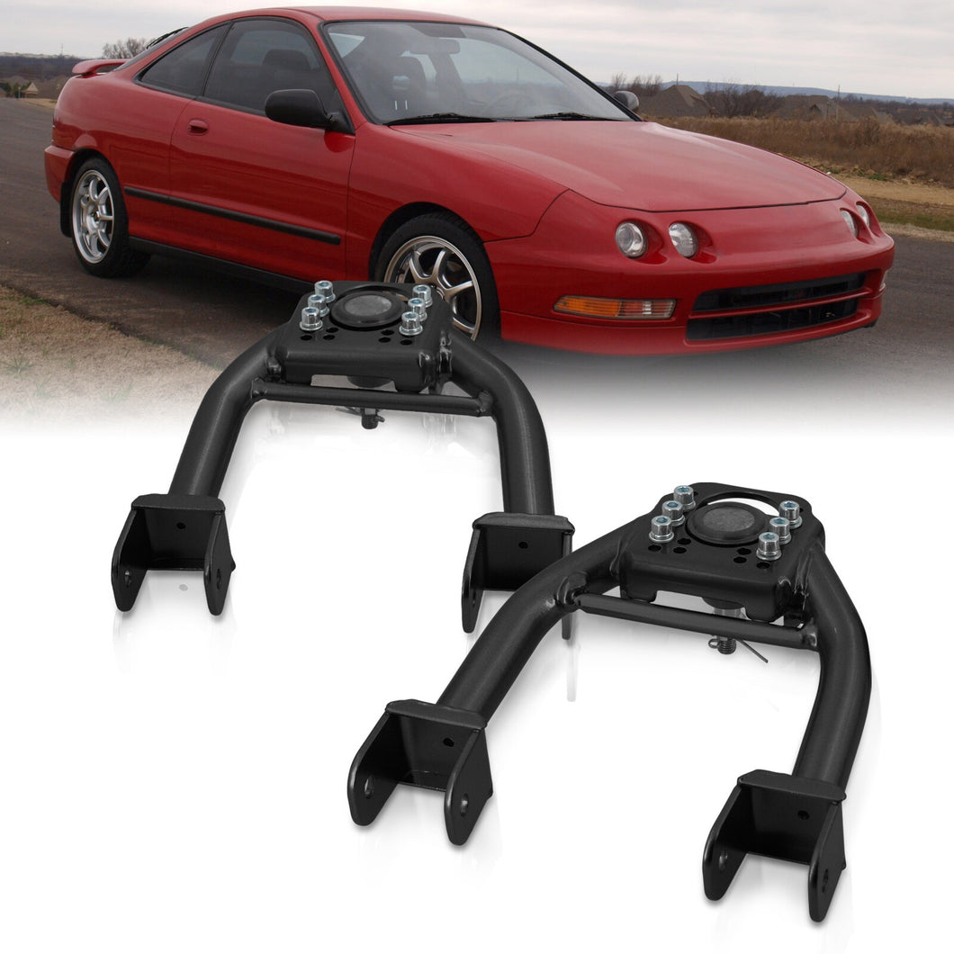 Acura Integra 1994-2001 / Honda Civic 1992-1995 / Del Sol 1993-1997 Front Upper Tubular Control Arms Camber Kit Black