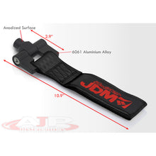 Load image into Gallery viewer, JDM Sport Universal M12 Tow Hook Strap Black
