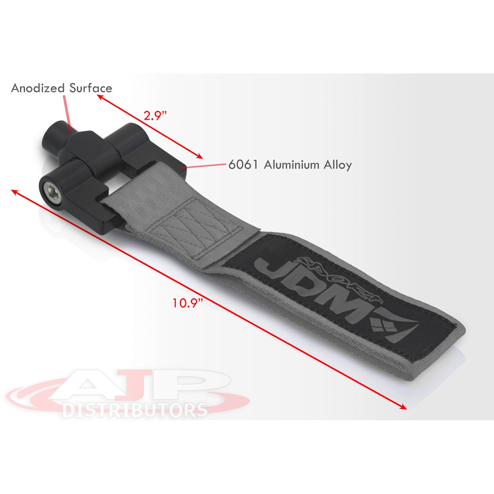 JDM Sport Universal M12 Tow Hook Strap Silver – AJP Distributors