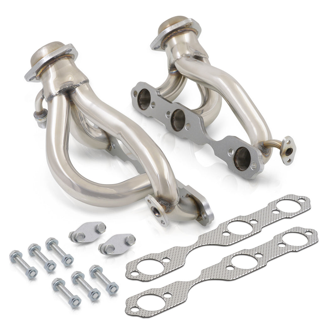 Stainless Steel Exhaust Headers For 1996-2001 Chevy S10 Blazer GMC Sonoma 4.3L V6