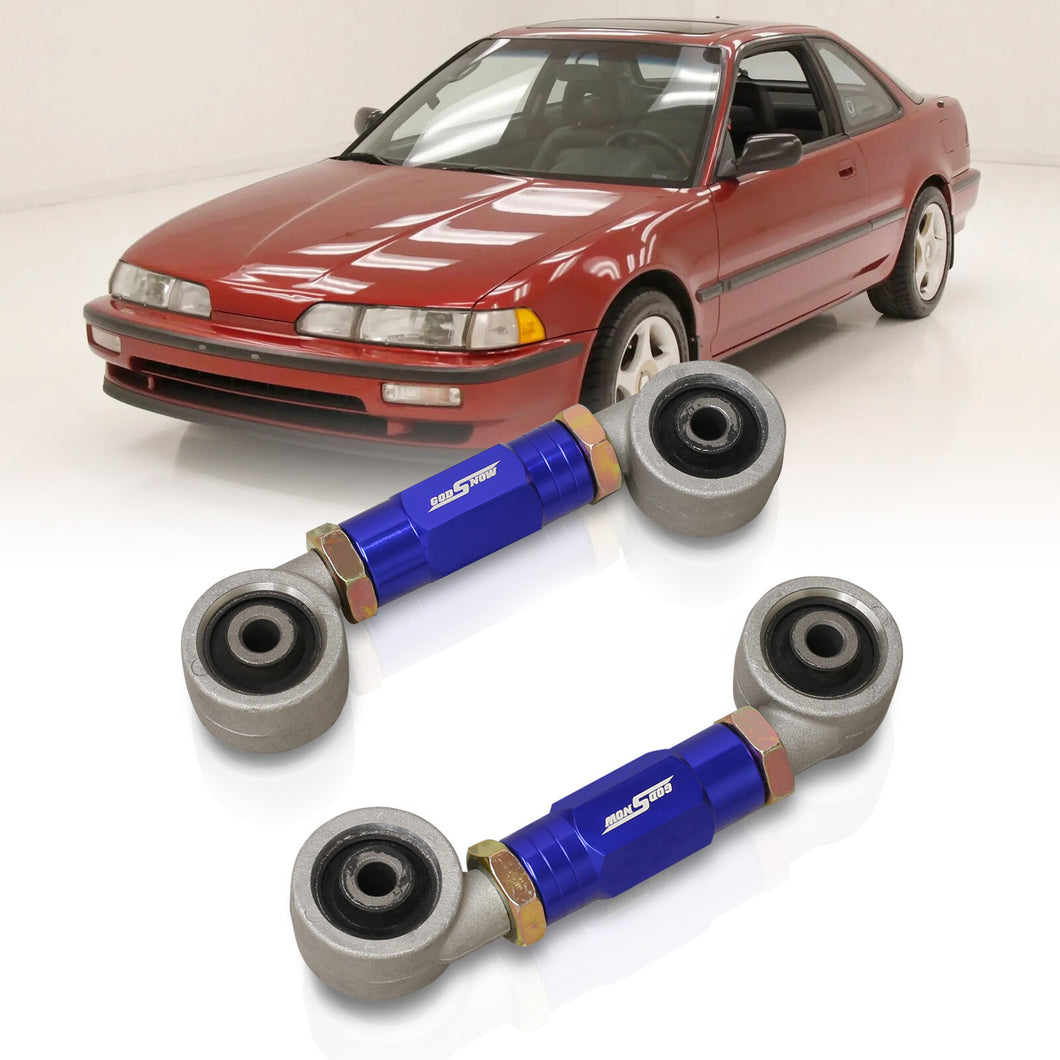 Acura Integra 1990-2001 / Honda Civic 1988-2000 / CRX 1988-1991 / Del Sol 1993-1997 Rear Control Toe Arms Kit Blue (Version 4)