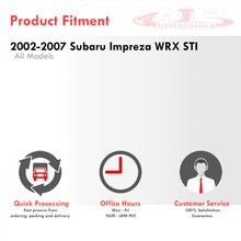 Load image into Gallery viewer, Subaru Impreza WRX STI 2002-2007 4-Piece Add On Trunk Spoiler Wing Stabilizer Support Black
