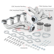 Load image into Gallery viewer, Ford LTD 289-302-351 Small Block Hugger SBC V8 Stainless Steel Shorty Exhaust Header
