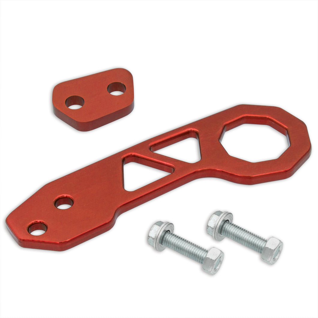 Universal 10mm Rear Tow Hook Kit Red (Pass-JDM Style)