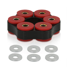 Load image into Gallery viewer, BMW 3 Series E30 E36 Non-M Automatic / Manual Transmission Drive Shaft Flex Disc Black with Red Polyurethane Bushing (LK=78mm/10mm)
