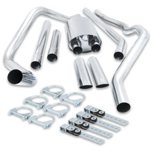 Load image into Gallery viewer, Ford F150 4.6L 5.4L V8 2004-2008 Dual Tip Stainless Steel Catback Exhaust System (Does Not Fit 8 Foot Bed Models) (Piping: 2.5&quot; / 65mm | Tip: 3.5&quot;)
