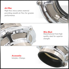 Load image into Gallery viewer, Universal 3" Air Intake Bypass Filter Silver
