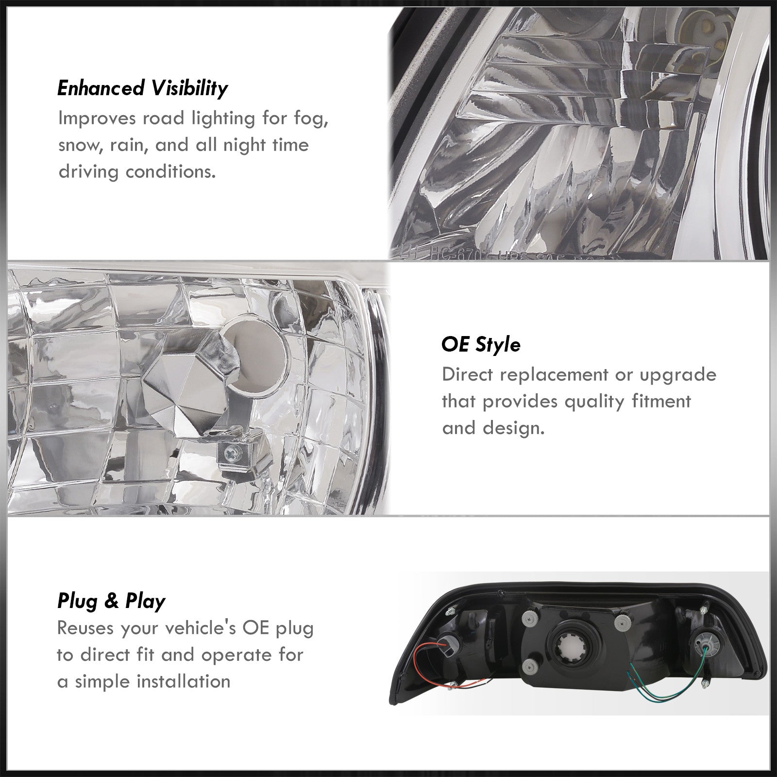 1987 Fox Body Mustang Headlights | CJ Pony Parts