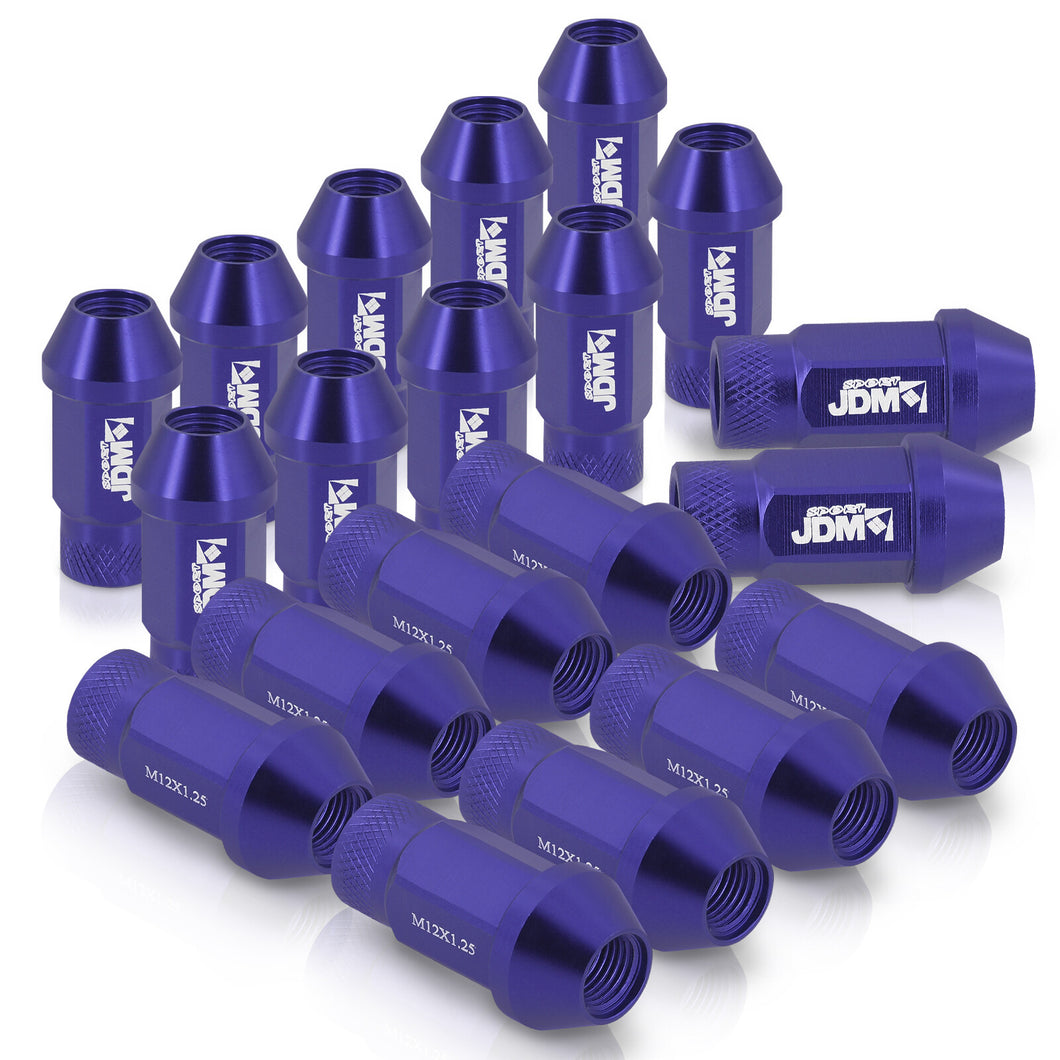 JDM Sport Universal 12 x 1.25 Lug Nuts Blue (20 Pieces)
