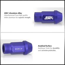 Load image into Gallery viewer, JDM Sport Universal 12 x 1.25 Lug Nuts Blue (20 Pieces)
