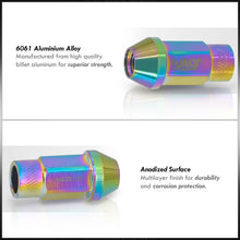 Load image into Gallery viewer, JDM Sport Universal 12 x 1.25 Lug Nuts Neo Chrome (20 Pieces)
