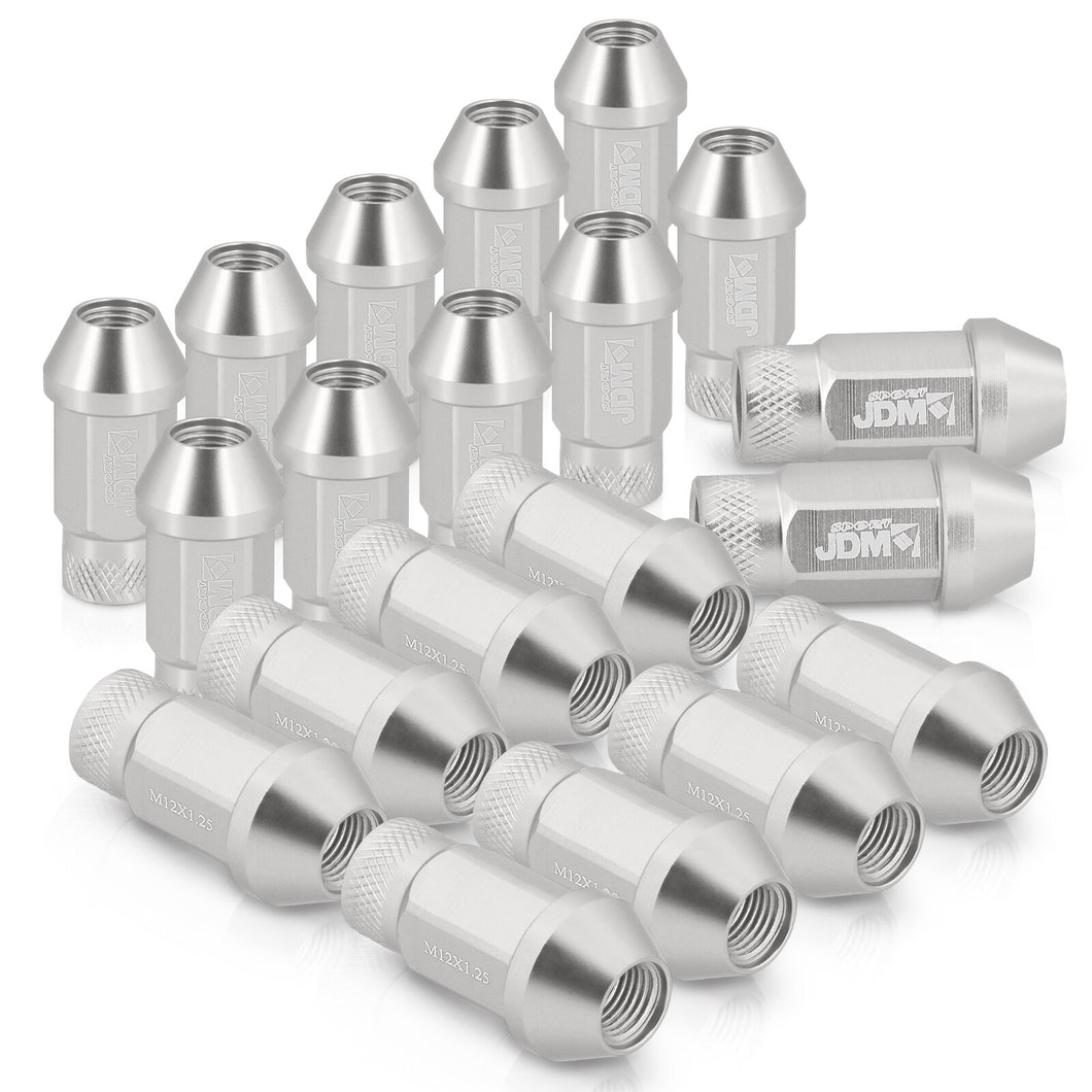 JDM Sport Universal 12 x 1.25 Lug Nuts Polished (20 Pieces)