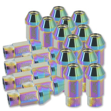 Load image into Gallery viewer, JDM Sport Universal 12 x 1.50 Lug Nuts Neo Chrome (20 Pieces)
