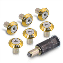 Load image into Gallery viewer, JDM Sport Fender Washer M6 Rivet Type Fasteners Gold (6 Piece Per Pack)
