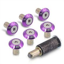 Load image into Gallery viewer, JDM Sport Fender Washer M6 Rivet Type Fasteners Purple (6 Piece Per Pack)
