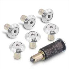 Load image into Gallery viewer, JDM Sport Fender Washer M6 Rivet Type Fasteners Silver (6 Piece Per Pack)

