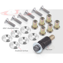 Load image into Gallery viewer, JDM Sport Fender Washer M6 Rivet Type Fasteners Silver (6 Piece Per Pack)
