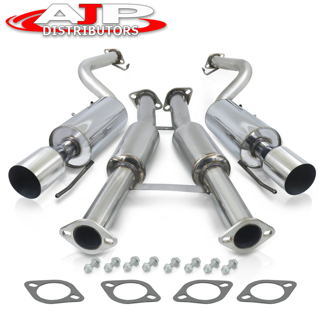 Nissan 300ZX 1990-1996 Dual Tip Stainless Steel Catback Exhaust System (2+0 Seat Models Only) (Piping: 2.5