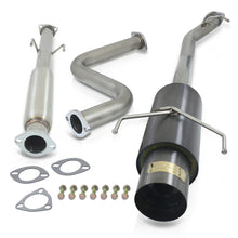 Load image into Gallery viewer, Honda Accord Coupe &amp; Sedan 2.2L I4 1990-1993 N1 Style Stainless Steel Catback Exhaust System Gunmetal (Piping: 2.5&quot; / 65mm | Tip: 4.5&quot;)
