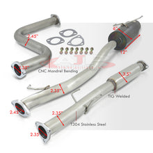 Load image into Gallery viewer, Honda Accord Coupe &amp; Sedan 2.2L I4 1990-1993 N1 Style Stainless Steel Catback Exhaust System Gunmetal (Piping: 2.5&quot; / 65mm | Tip: 4.5&quot;)
