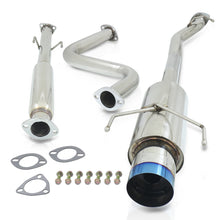 Load image into Gallery viewer, Honda Accord Coupe &amp; Sedan 2.2L I4 1990-1993 N1 Style Stainless Steel Catback Exhaust System Burnt Tip (Piping: 2.5&quot; / 65mm | Tip: 4.5&quot;)

