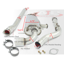 Load image into Gallery viewer, Subaru Impreza WRX Hatchback 2008-2014 Stainless Steel Catback Exhaust System (Piping: 3.0&quot; / 76mm | Tip: 4.0&quot;)
