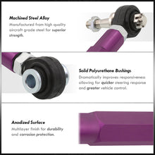 Load image into Gallery viewer, Scion FRS 2013-2016 / Toyota 86 2017-2020 / Subaru BRZ 2013-2020 / Impreza WRX 2008-2021 Rear Lower Adjustable Toe Control Arms Purple
