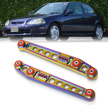 Load image into Gallery viewer, Honda Civic 1996-2000 Rear Lower Control Arms Neo Chrome with Red Bushings
