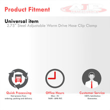 Load image into Gallery viewer, 2.75&quot; Steel Adjustable Worm Drive Hose Clip Clamp
