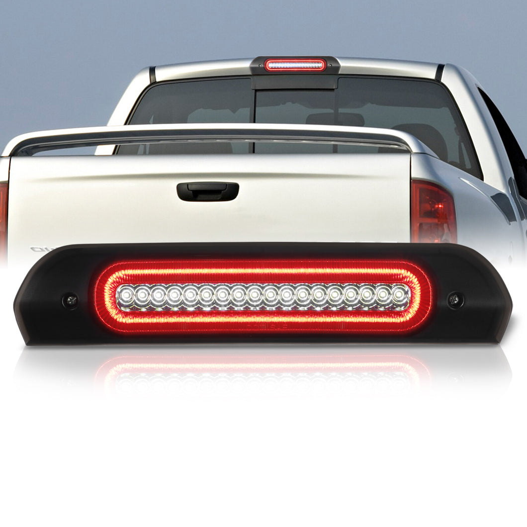 Dodge Ram 1500 2002-2008 / Dodge Ram 2500 3500 2003-2009 Strobe LED 3rd Brake Light Chrome Housing Smoke Len (Version 3)