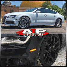 Load image into Gallery viewer, Audi A7 2012-2018 4 Piece Front Amber &amp; Rear Red LED Side Marker Lights Smoke Len
