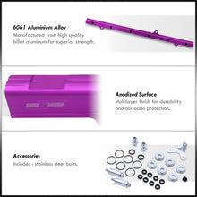Load image into Gallery viewer, Toyota 2JZ Fuel Injector Rail Purple

