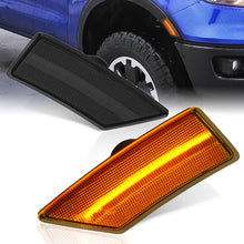 Load image into Gallery viewer, Ford Ranger 2019-2022 Front Amber LED Side Marker Lights Smoke Len
