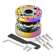 Load image into Gallery viewer, Universal 6 Bolt Steering Steering Wheel Extender Adapter Hub Neo Chrome
