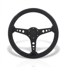 Load image into Gallery viewer, Universal 350mm Wood Grain Style Aluminum Steering Wheel Black Center Black Wood
