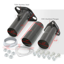 Load image into Gallery viewer, Acura Honda 2.5&quot; 3 Piece Adjustable Stainless Steel Test Pipe Black
