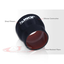 Load image into Gallery viewer, 3.25" to 3.75" Straight Reducer Silicone Coupler Black
