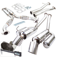 Load image into Gallery viewer, Infiniti G35 Coupe 2003-2007 / Nissan 350Z 2003-2009 Hi-Power Style Dual Tip Stainless Steel Catback Exhaust System (Piping: 2.25&quot; / 58mm | Tip: 4.5&quot;)
