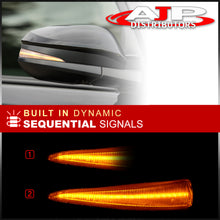 Load image into Gallery viewer, Toyota 4Runner 2014-2021 / RAV4 2013-2018 Front Amber Sequential LED Side Mirror Signal Marker Lights Clear Len
