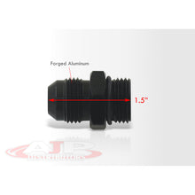 Load image into Gallery viewer, ORB-8 O-ring Boss AN8 8AN to AN8 8AN Male Adapter Fitting Black
