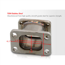 Load image into Gallery viewer, Universal T3 / T4 to T25 / T28 Stainless Steel Turbo Conversion Adapter Flange
