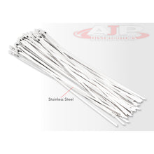 Load image into Gallery viewer, (100 Pack) 12&quot; Zip Ties Stainless Steel White

