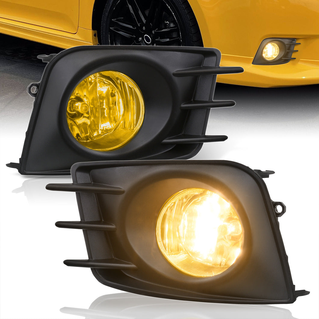 Scion tC 2011-2013 Front Fog Lights Yellow Len (Includes Switch & Wiring Harness)