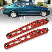Load image into Gallery viewer, JDM Sport Honda Civic 1996-2000 Rear Lower Control Arms Red with Black Bushings

