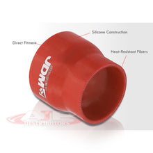 Load image into Gallery viewer, 2.0&quot; to 2.75&quot; Straight Reducer Silicone Coupler Red
