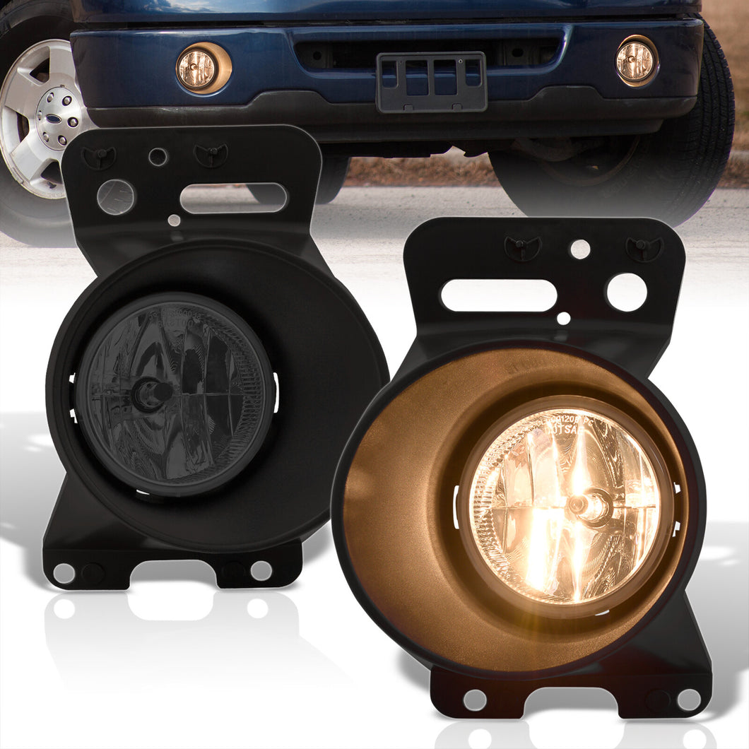 Ford F150 2006-2008 / Lincoln Mark LT 2006-2008 Front Fog Lights Smoked Len (Includes Switch & Wiring Harness)
