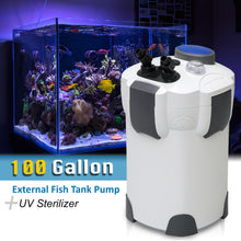 Load image into Gallery viewer, SUNSUN HW-303B 100 Gallon Aquarium External Fish Tank Canister Filter + UV Sterilizer
