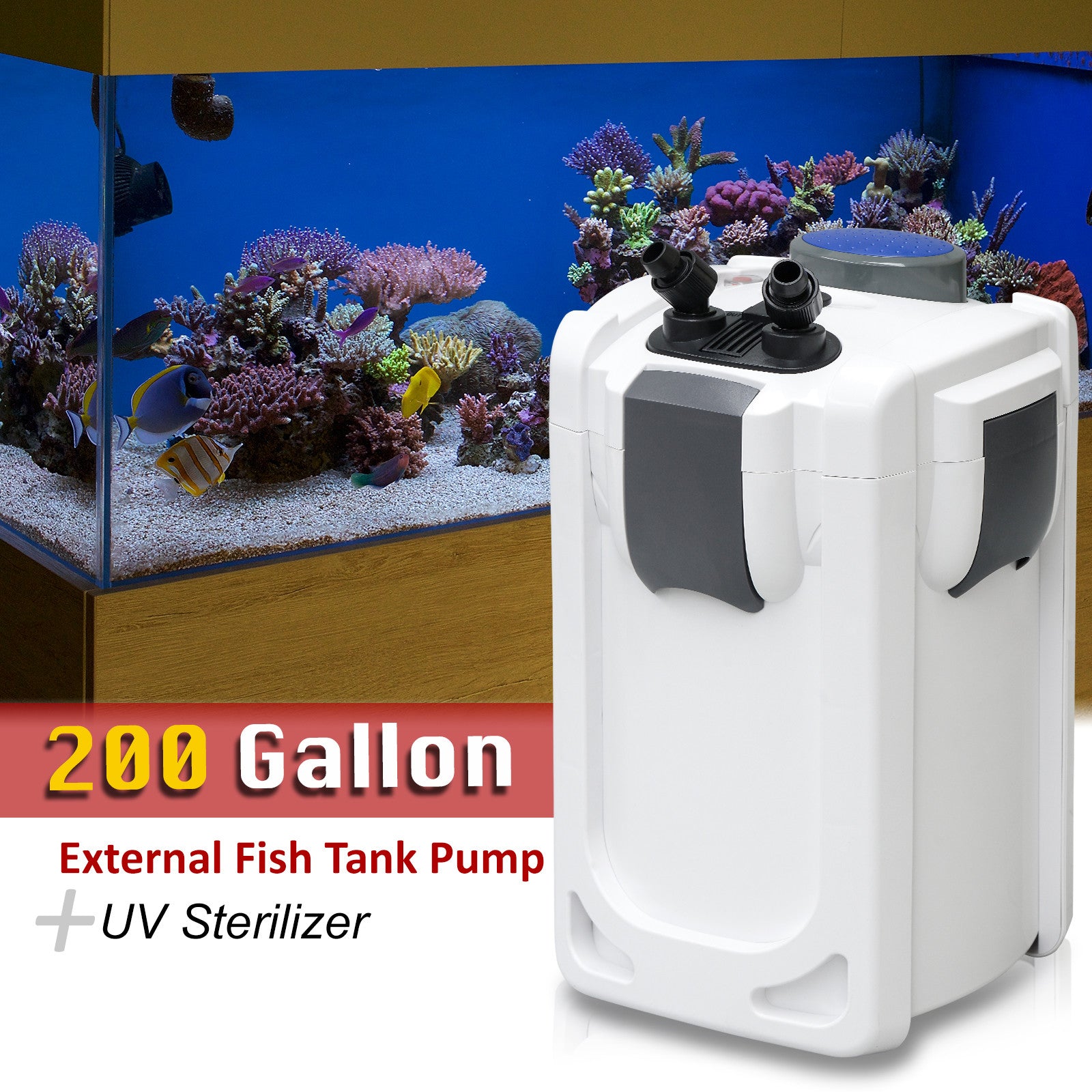SUNSUN HW-704B 200 Gallon Aquarium External Fish Tank