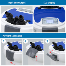 Load image into Gallery viewer, SUNSUN HW-3000 External Variable Frequency Pump Fish Tank Canister Filter + LCD Display &amp; UV Sterilizer
