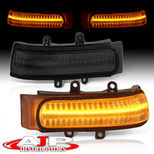Load image into Gallery viewer, Toyota 4Runner 2010-2013 / Highlander 2008-2013 / RAV4 2009-2012 / Sienna 2014-2020 / Tacoma 2012-2015 Front Amber Sequential LED Side Mirror Signal Marker Lights Smoke Len

